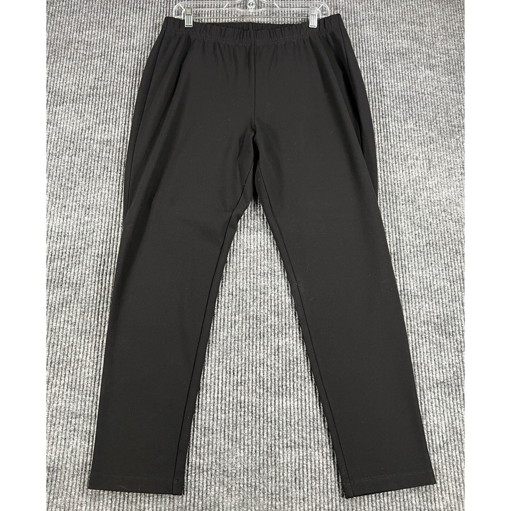 St. John Pants Womens Size Large Black Casual Active Work Dress